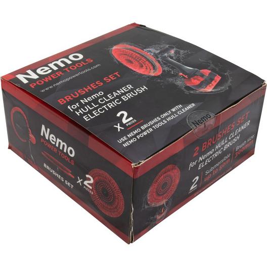 Nemo Power SN14030 Brushes Nemo Power Tools,Hull Cleaner Wht,Hard Bristle,2Pk