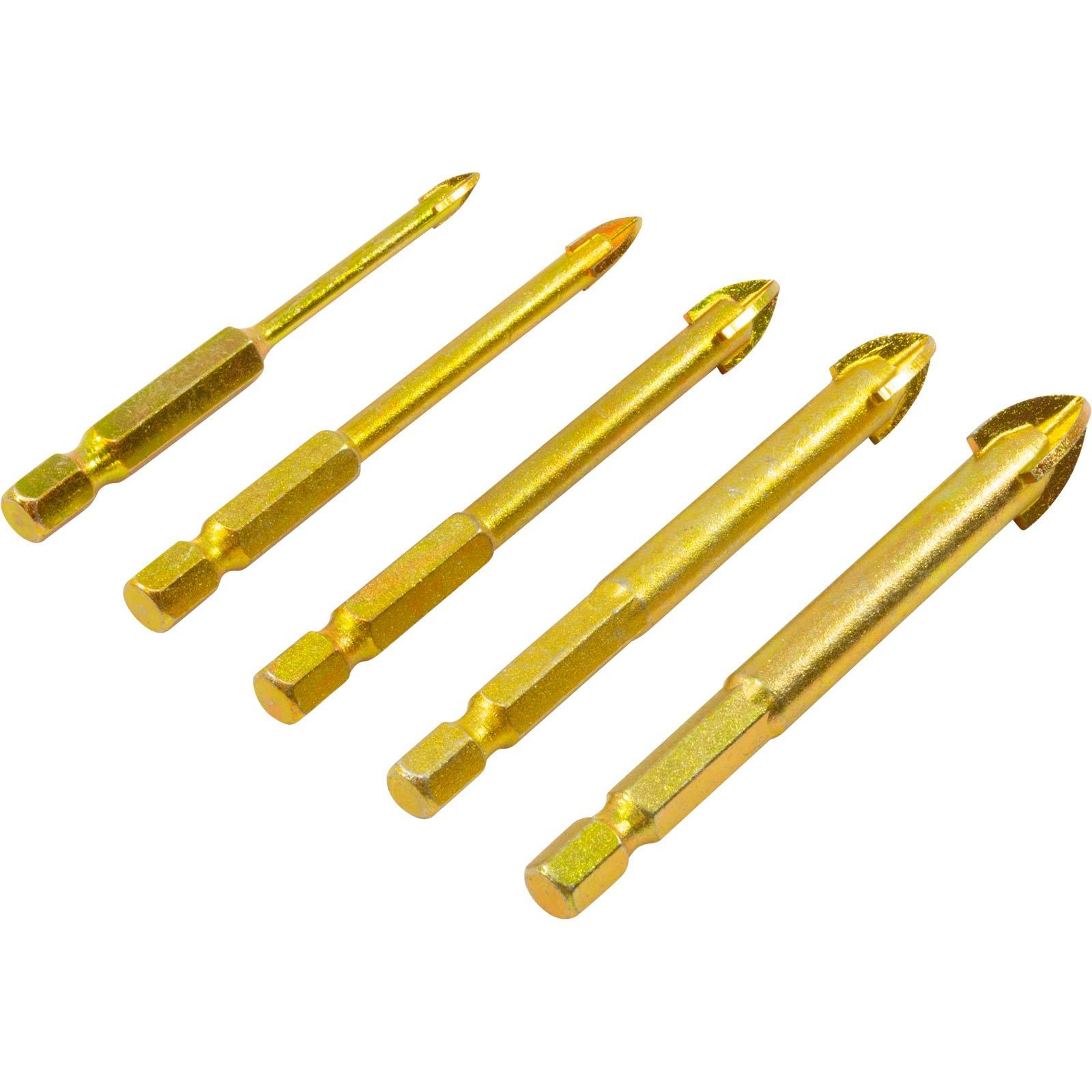 Nemo Power RK05009 Glass Drill Bit Set, NEMO, 4,6,8,10,12mm bits