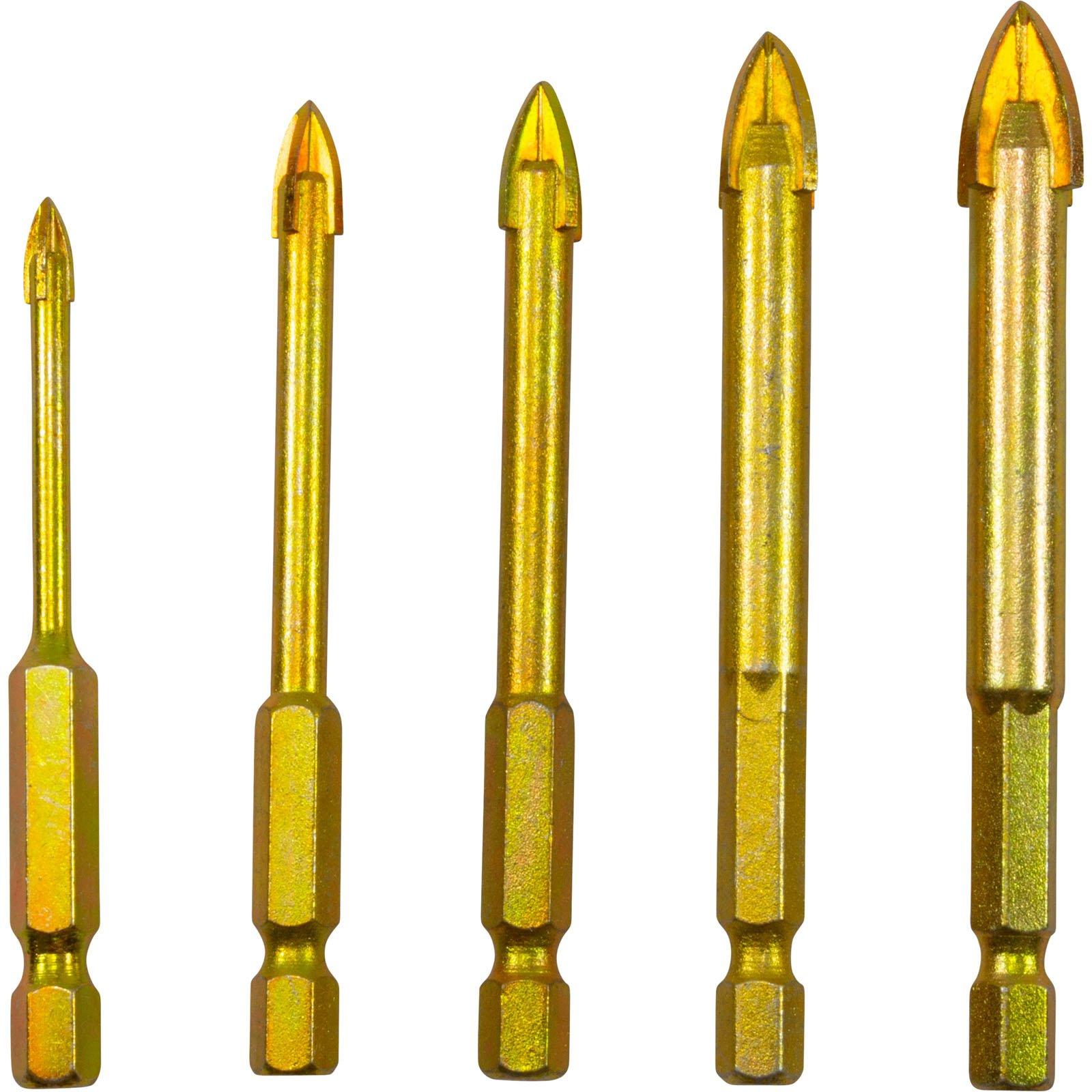 Nemo Power RK05009 Glass Drill Bit Set, NEMO, 4,6,8,10,12mm bits