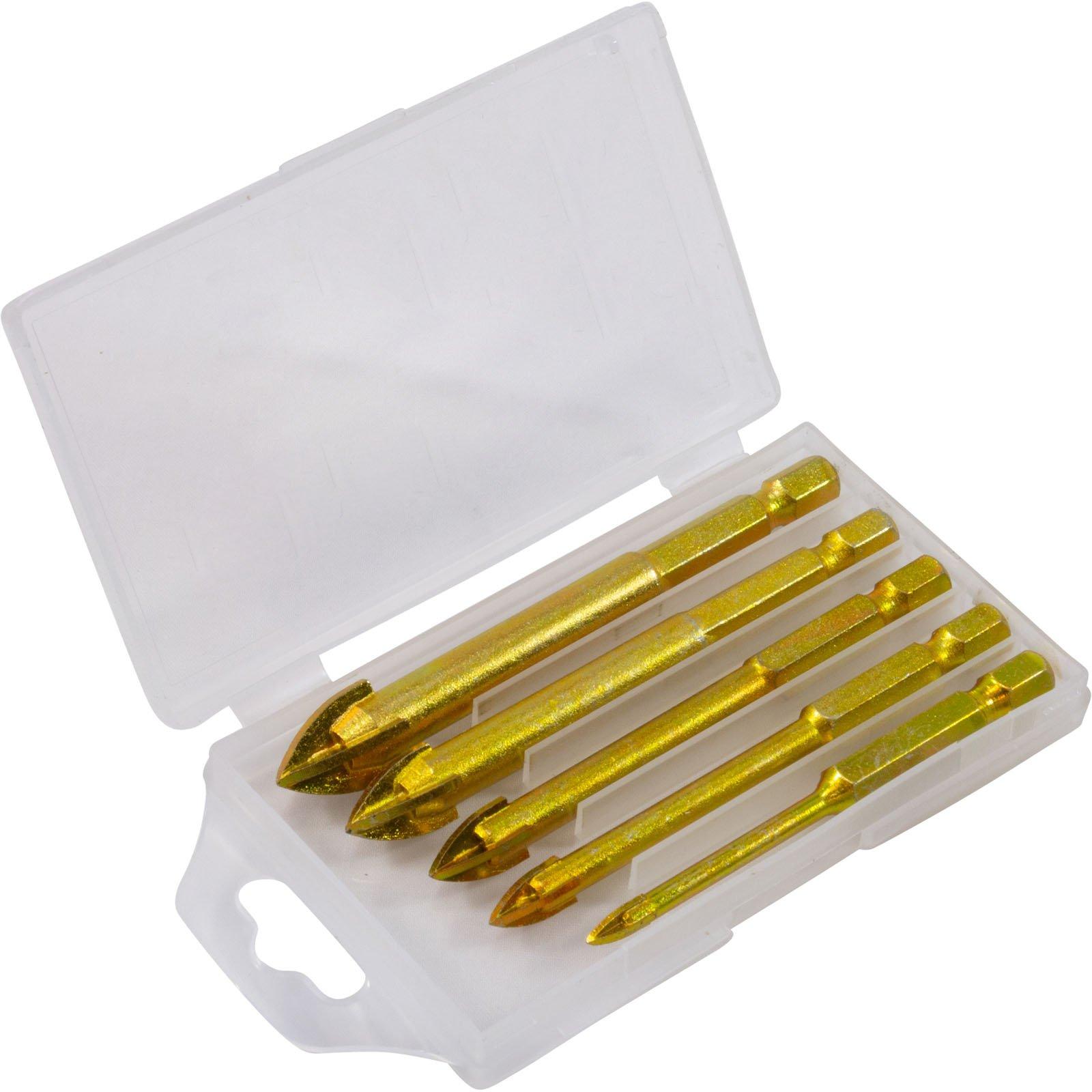 Nemo Power RK05009 Glass Drill Bit Set, NEMO, 4,6,8,10,12mm bits
