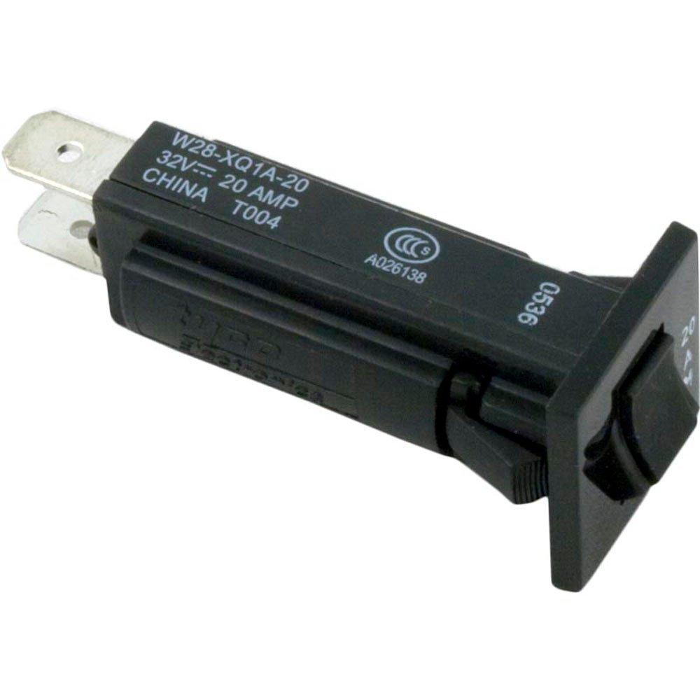 Potter & Brum Circuit Breaker, P and B, 20A, 115v, Red Face