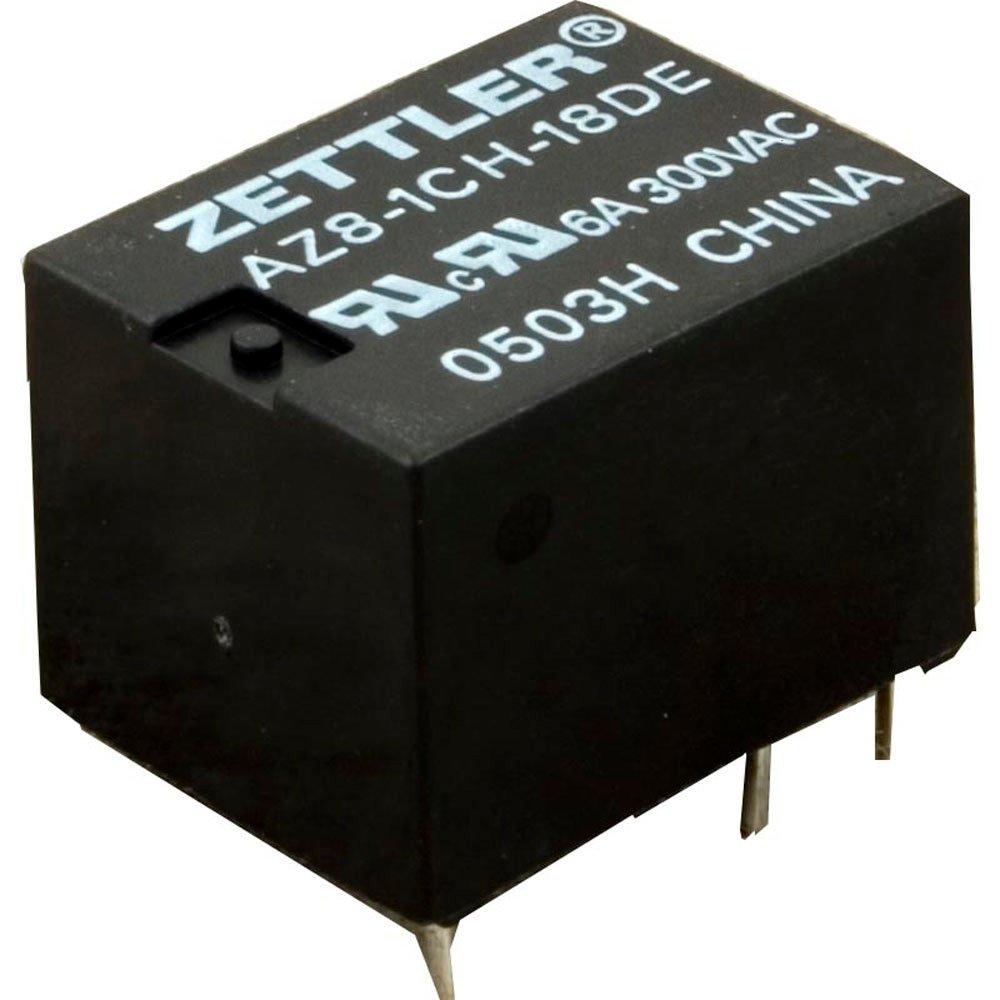 Zettler AZ8-1CH-18DE Relay Zettler Single Pole Double Throw 6A 18vdc