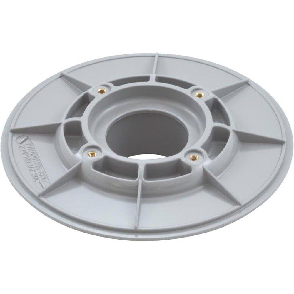 Aquastar 620T15S103 Wall Fitting, 6" dia, 2-3/8"hs, 2"mpt-1-1/2"s, Lt Gray