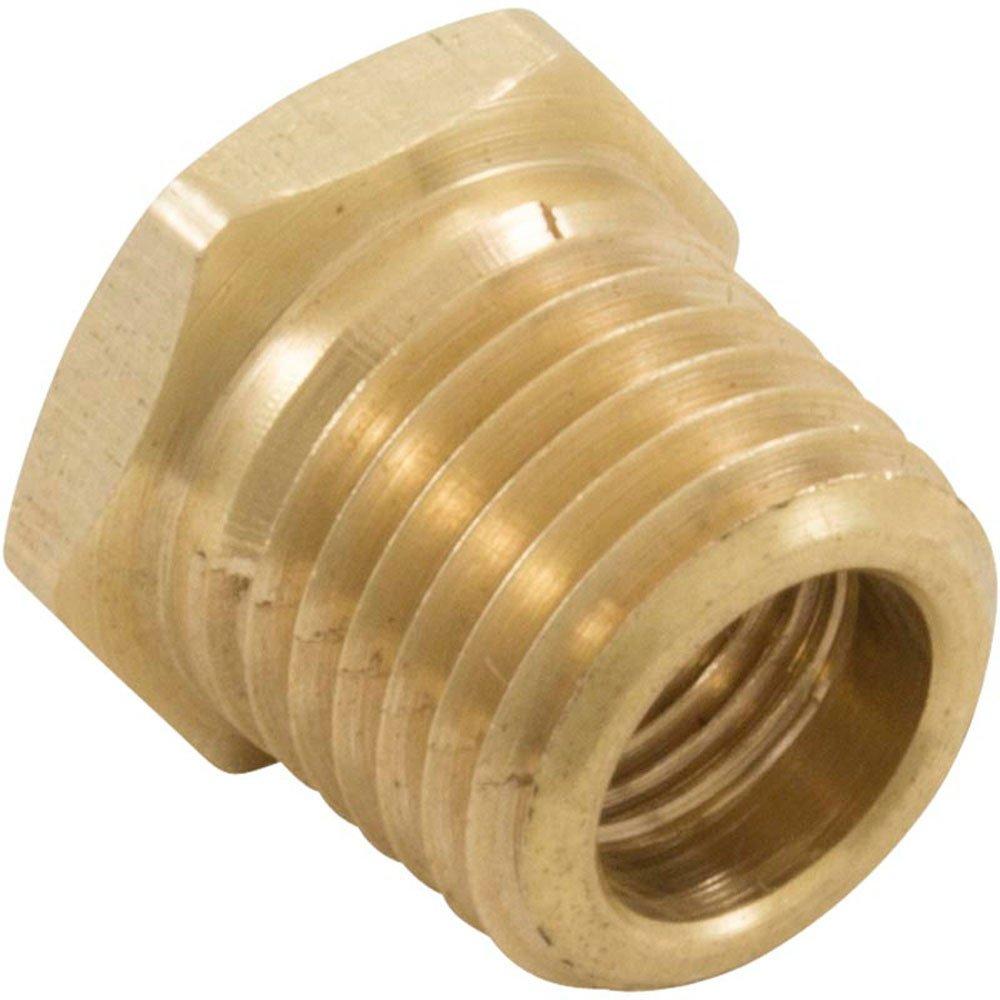Grainger Reducer Bushing 1/4"mpt x 1/8"fpt Brass