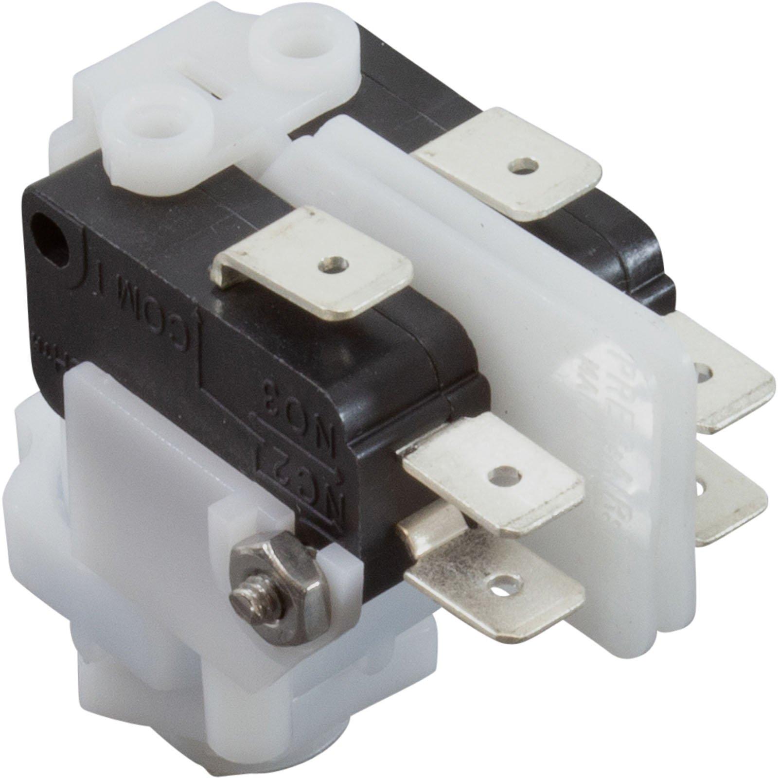 Senasys Air Switch, PresAir, DPDT, 9/16" Center Spout, 21A,Momentary