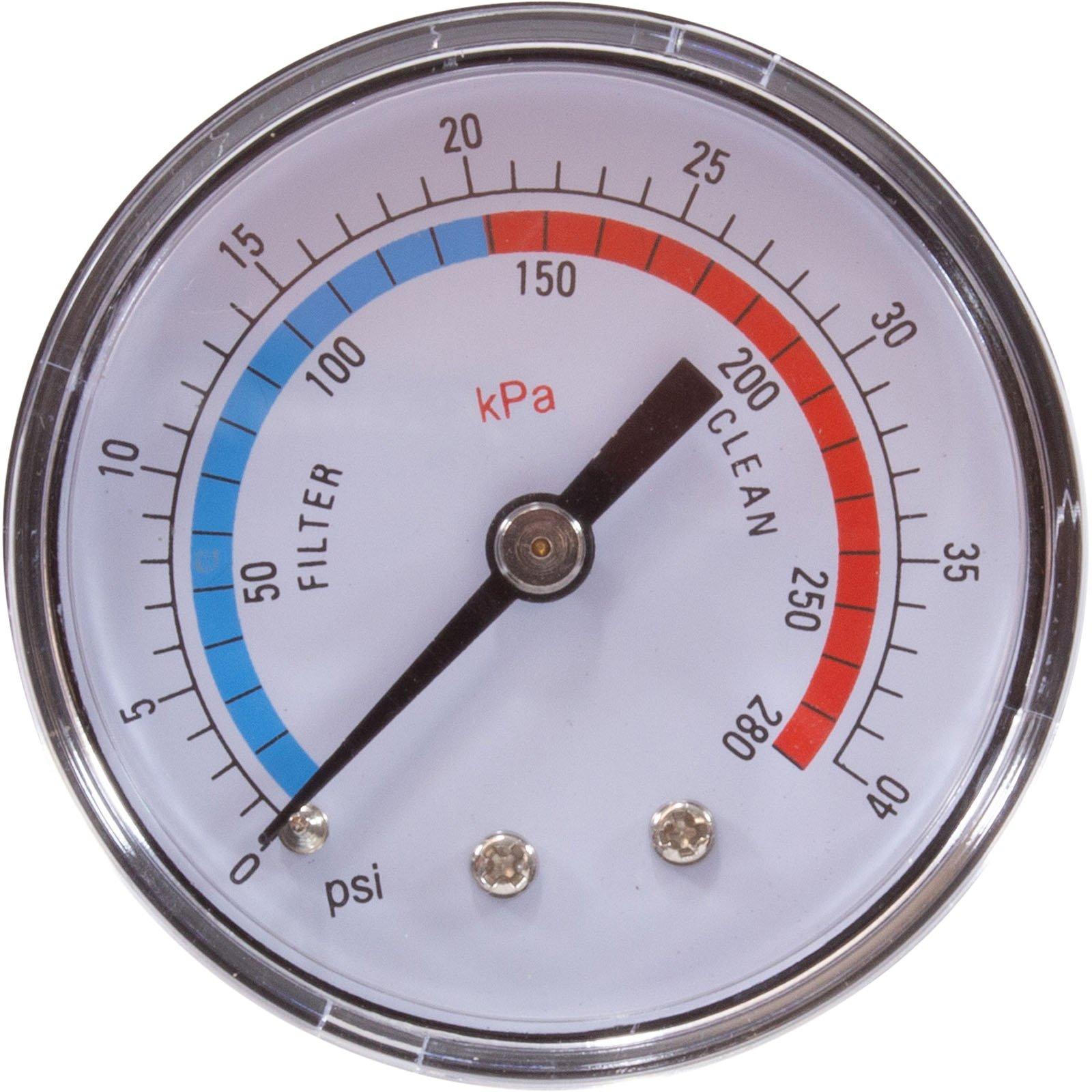 AquaPro  Pressure Gauge AquaPro AL75 W O-Ring 28psi Plastic