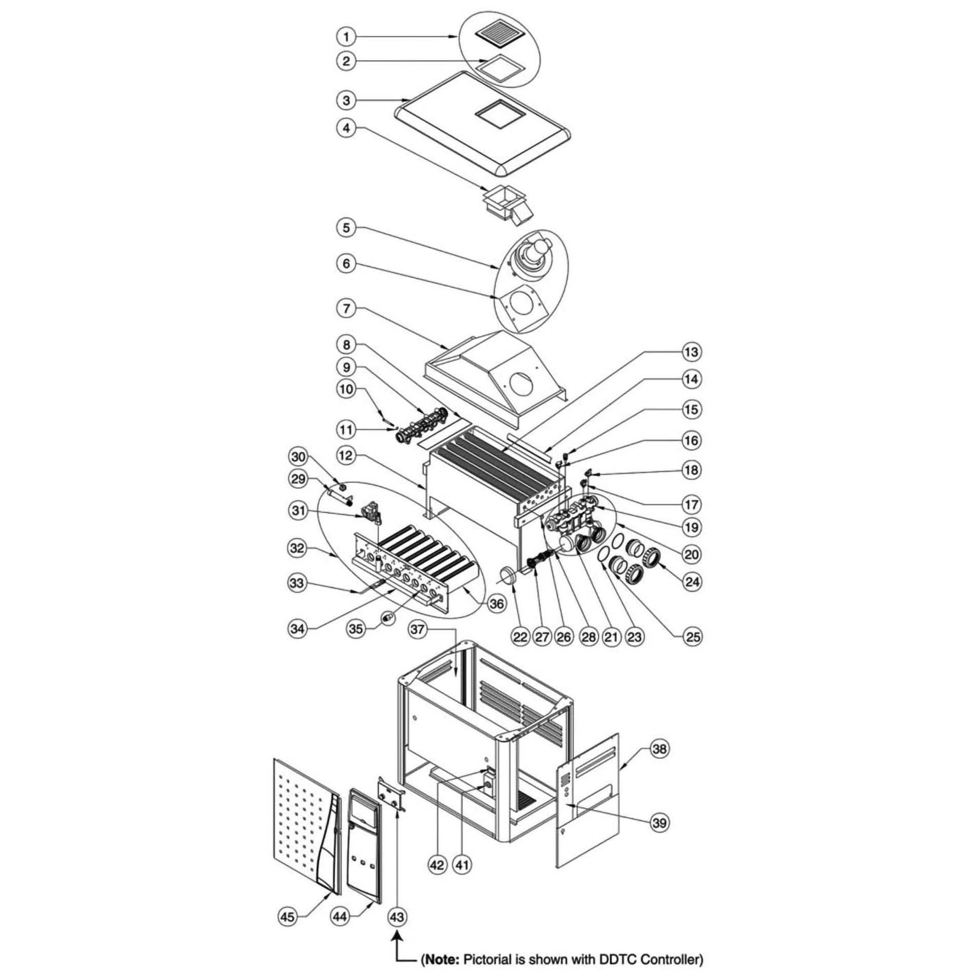 Pentair Heater MiniMax NT LN Parts DDTC Controller