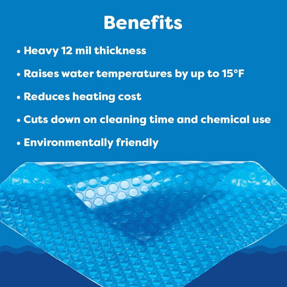 In The Swim  Premium 12 Round Blue Solar Cover 12 Mil
