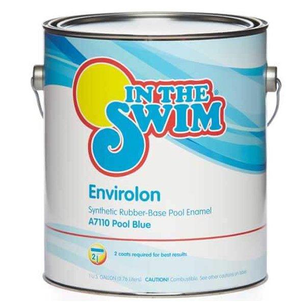 In The Swim  Envirolon Synthetic Rubber-Base Pool Paint White 1 gal