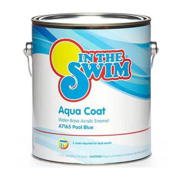 In The Swim  Aqua Coat Water-Base Acrylic Pool Paint White 1 gal