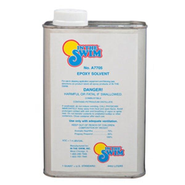 Epoxy pool paint solvent
