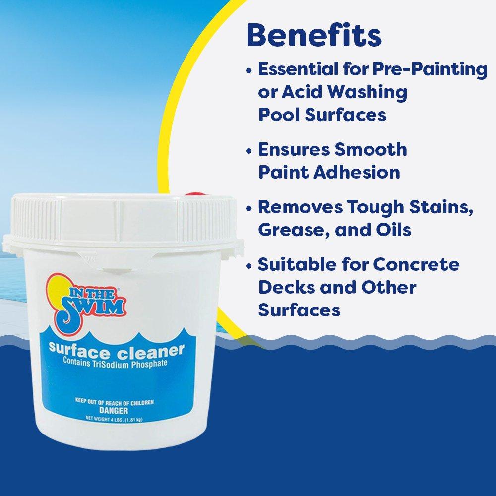 In The Swim  Pool Paint Preparation Surface Cleaner TriSodium Phosphate 4 lbs.