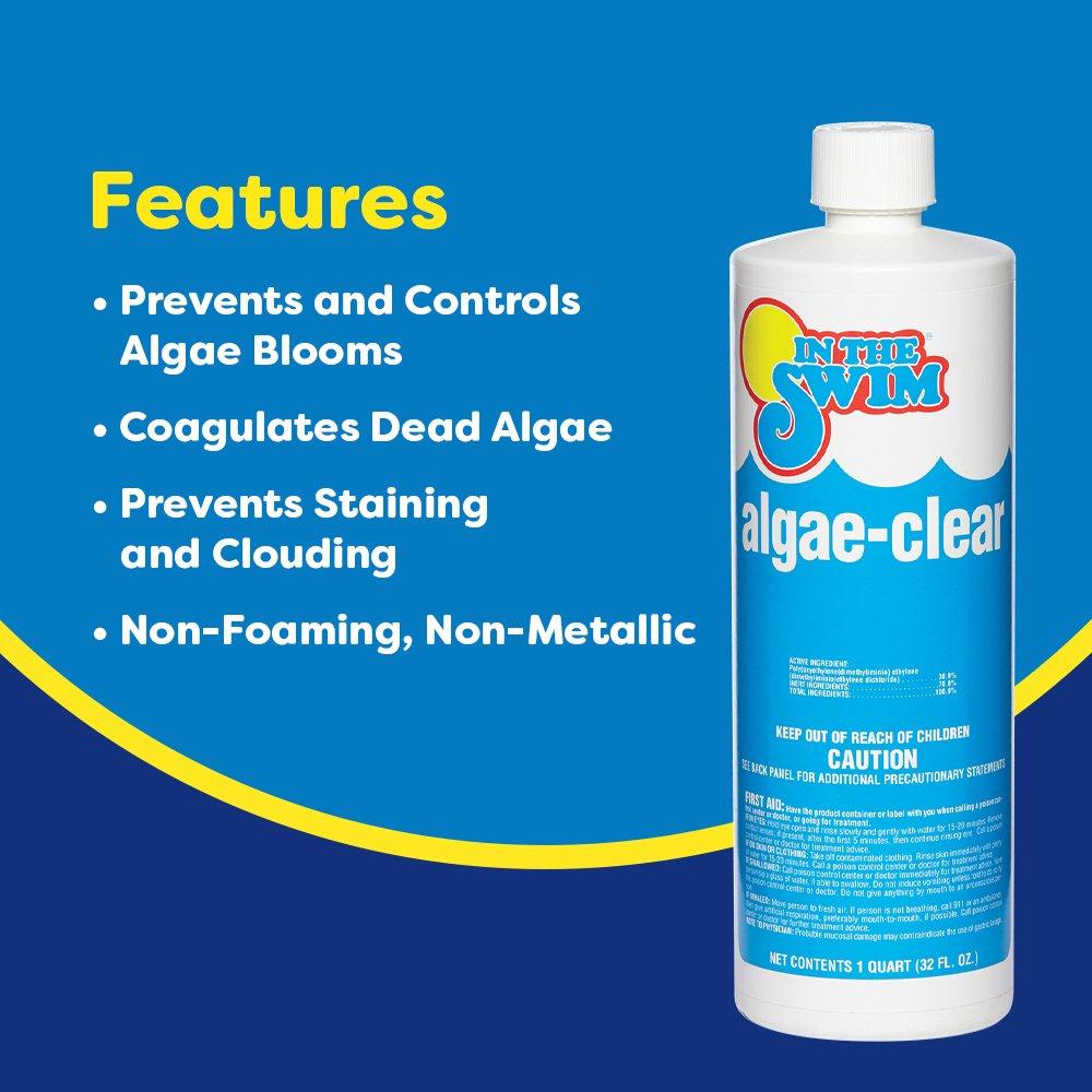 Algae-Clear Algaecide + Clarifier, 1 qt.