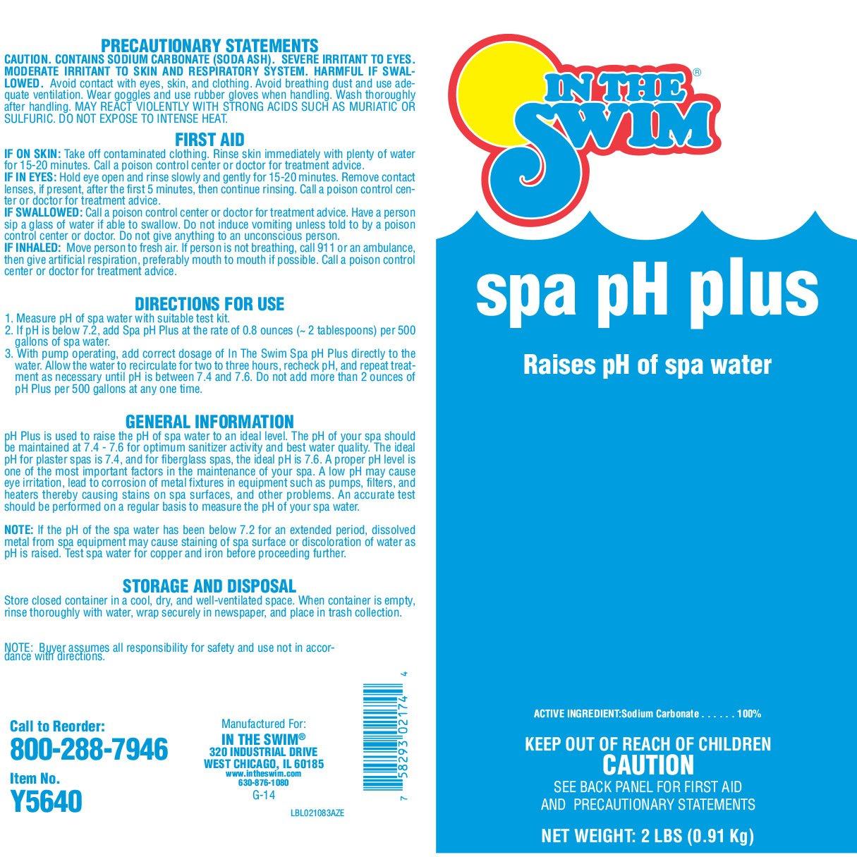 In The Swim  Spa pH Plus 2 lbs.