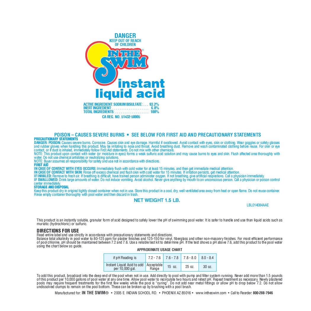 In The Swim  Instant Liquid Acid for Swimming Pools 1.5 lb x 4 Pack