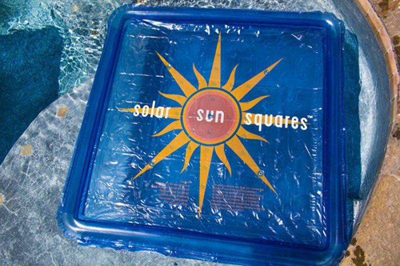 Solar Sun Rings  Square Sunburst Pattern 5x5 UV-Resistant Vinyl Solar Pool Square
