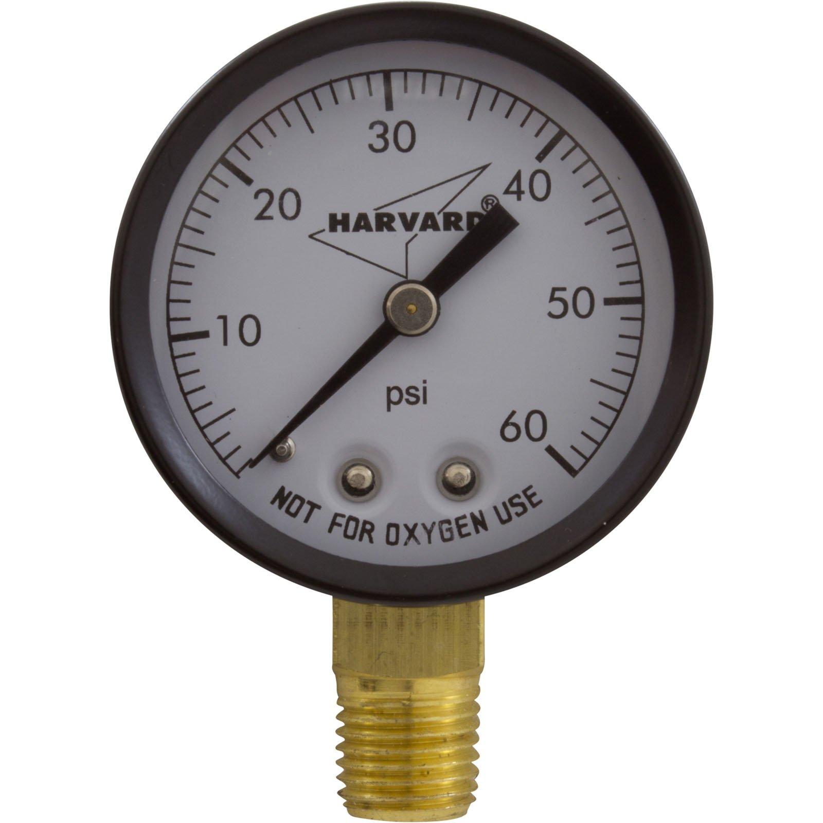 American Granby - Pressure Gauge, 1/4"mpt, 0-60psi, Bottom Mount