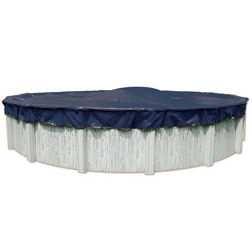 18' Round Economy Above Ground Winter Pool Cover, 8 Year Warranty, Blue