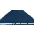 Economy 18 x 36 Rectangle Winter Pool Cover with 14 Blue 8 ft Double Water Tubes