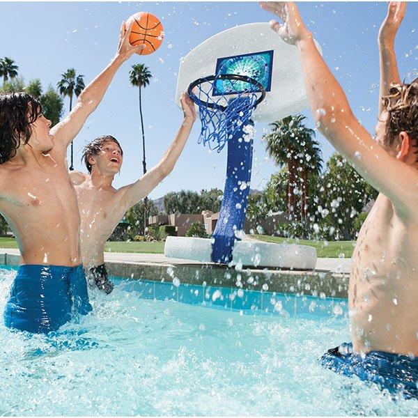 Swimways  2-in-1 Pool Basketball Volleyball Set