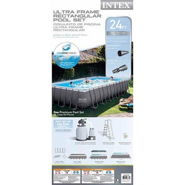 Intex  Ultra Frame Above Ground Pool 12X24X52
