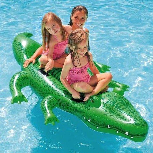  Large Inflatable Crocodile, 40 Simulation Alligator Pool  Float, Lifelike Inflatable Alligator Float for Pool, Halloween Inflatables  for Garden Pool, Alligator Party Decorations (1PC) : צעצועים ומשחקים