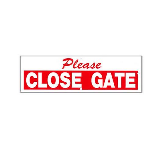 National Stock Sign  Close Gate