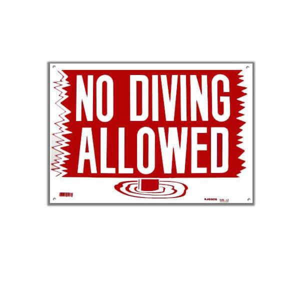 No Diving Allowed Sign