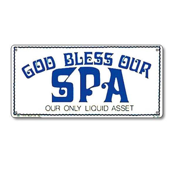 Poolmaster  God Bless Our Spa Sign