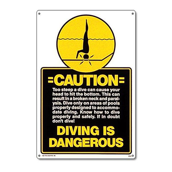 Caution - Diving Is Dangerous Sign
