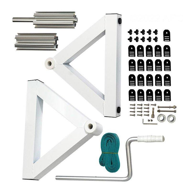 In-Ground Deluxe Metal Base for Hurricane Solar Reel