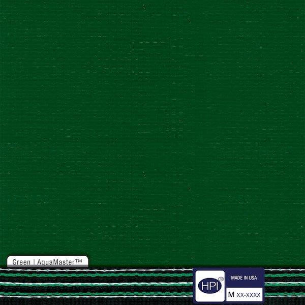 Aqua Master 20 x 40 Solid Safety Cover - Rectangle with Center Step Green