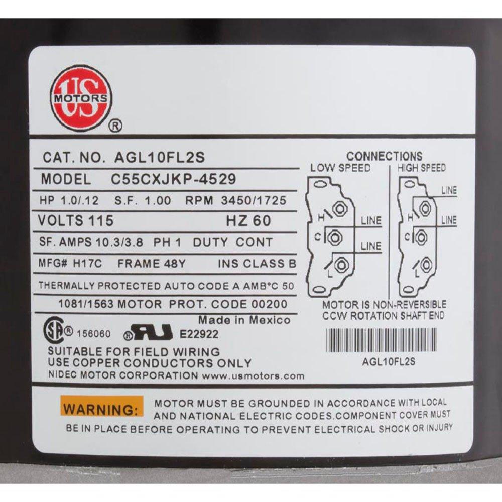 J-Pump, 115 volt, 2-speed, 10.8/2.8 amp, 3450/1725 rpm