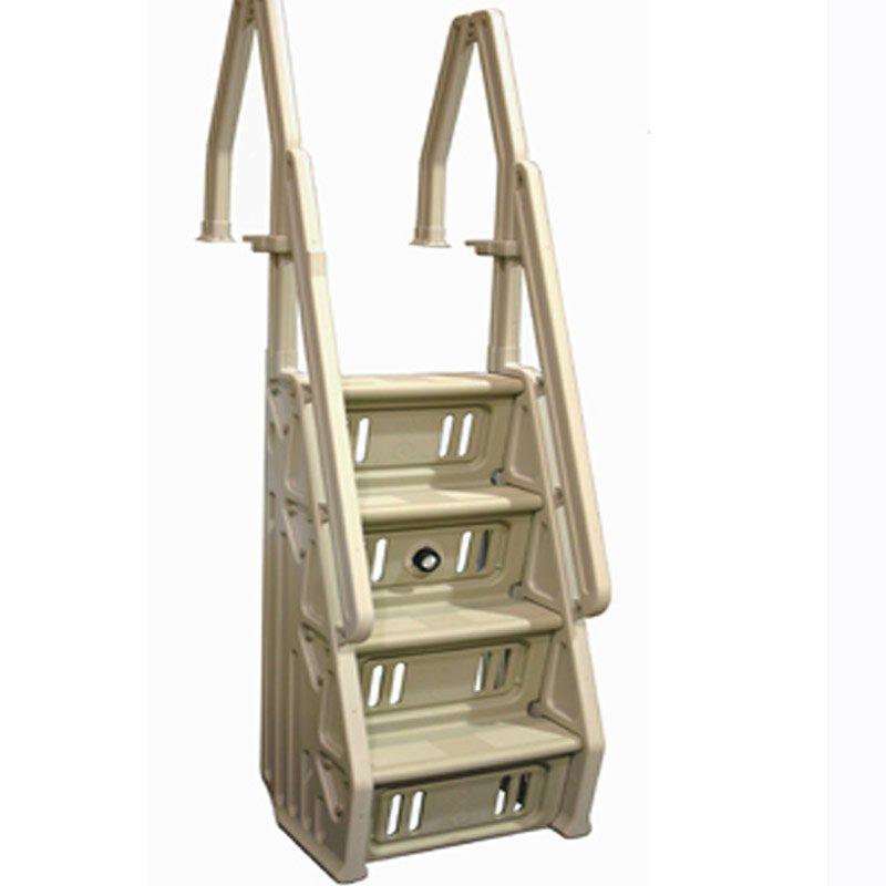 Vinyl Works Deluxe 32 In. Above Ground Pool Ladder In The Swim
