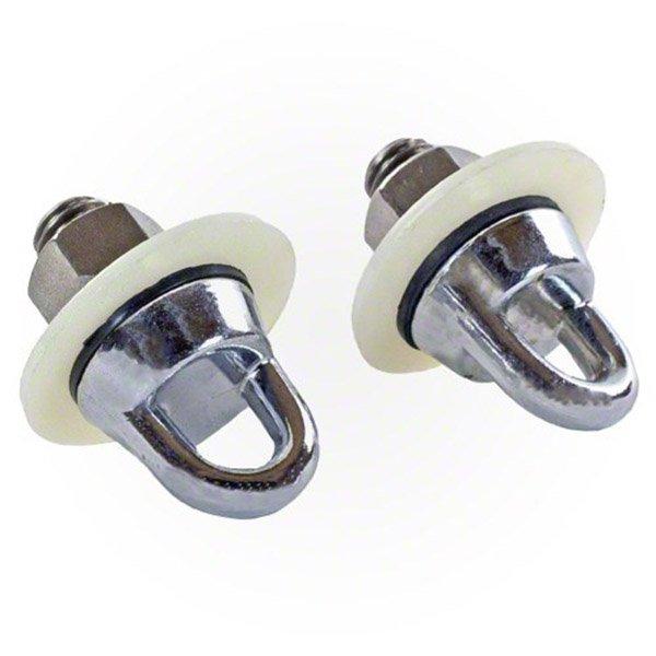 Chrome Plated Wall Anchor For Safety Rope Line In Ground Liner