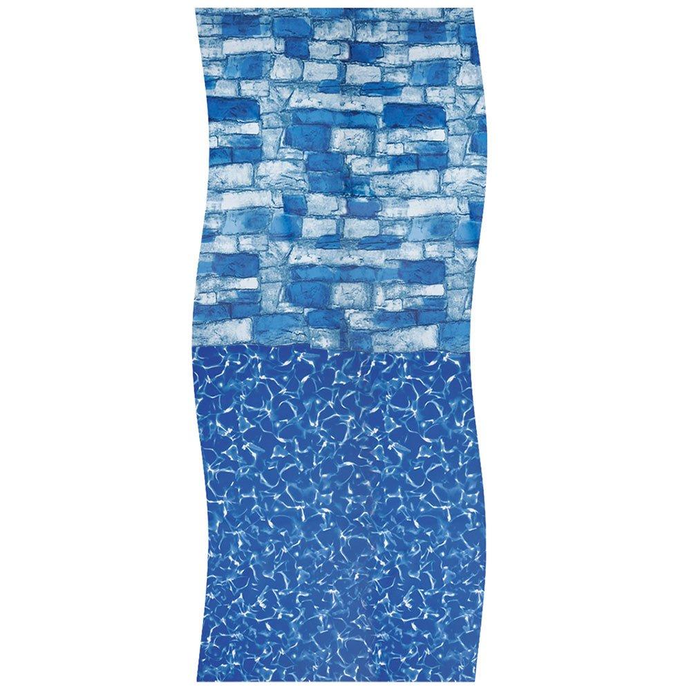 Swimline  Overlap 12 Round 48/52 in Depth Blue Stone Above Ground Pool Liner 20 Mil