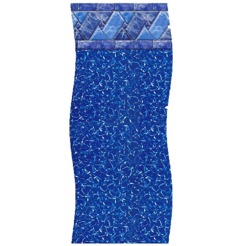 Swimline  Unibead 15 x 24 Oval 48 in Depth Riverstone Above Ground Pool Liner 25 Mil