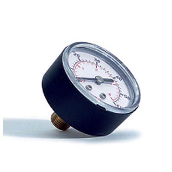 Swimline - Pressure Gauge - 2 in. - 0-60 psi, 1/4 in. Back Mount - Steel Case