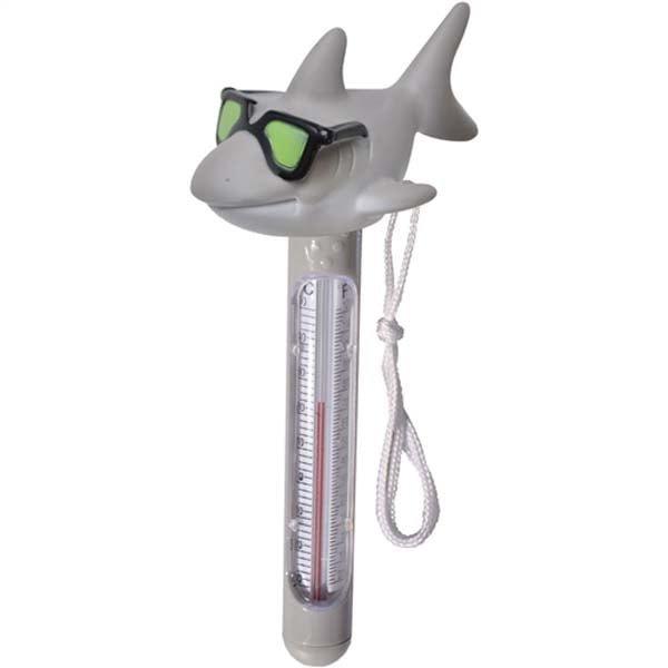 Floating Pool Thermometer Easy Read - Large Size Shark Pool Water