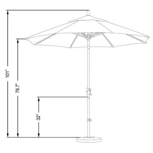 9 ft Deluxe Market Umbrella