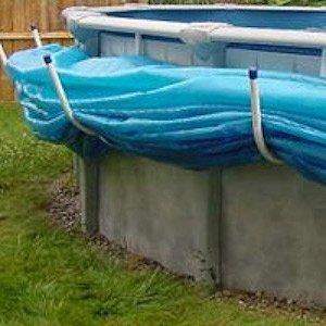 pool cover holder above ground