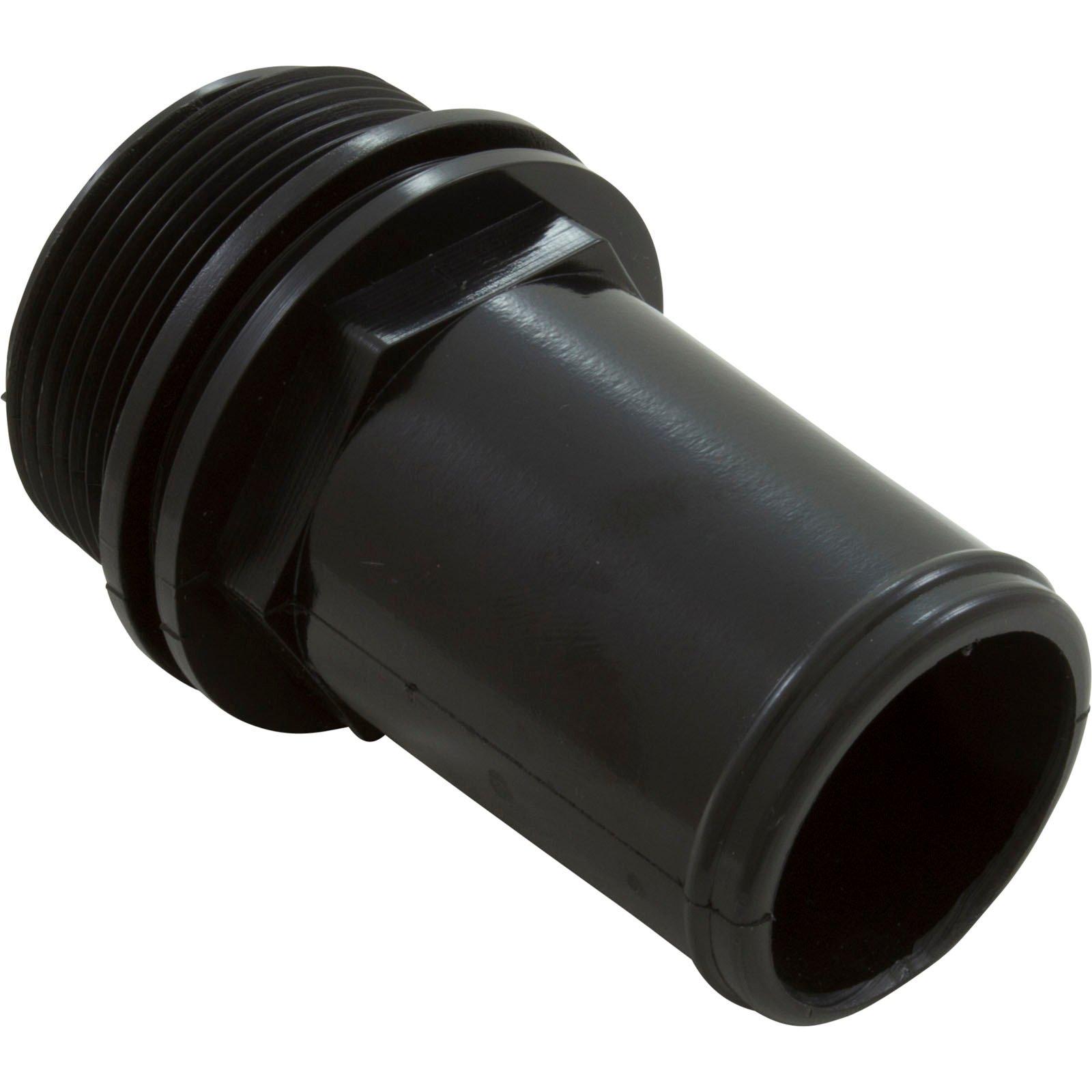 Waterway  Hose Adapter WW 1-1/2"mpt x 1-1/2"hose Male Smooth Blk