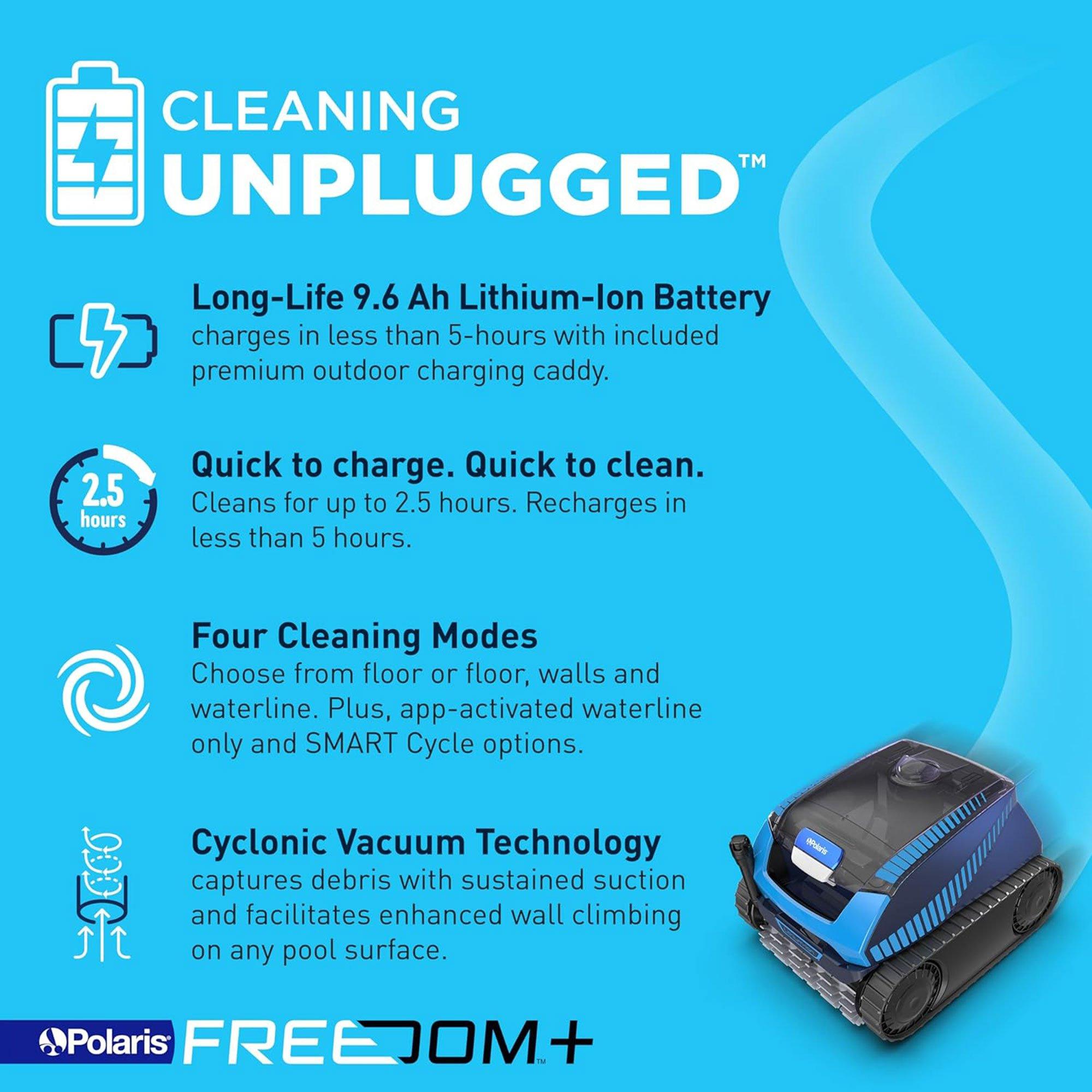 FREEDOM Plus Cordless Robotic Pool Cleaner with Hand-Held Remote Control