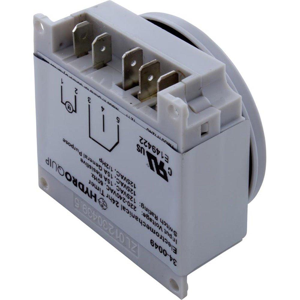 Allied Innovations  Grasslin 24 hr Spa Time Clock SPDT 240V w Override Panel Mount