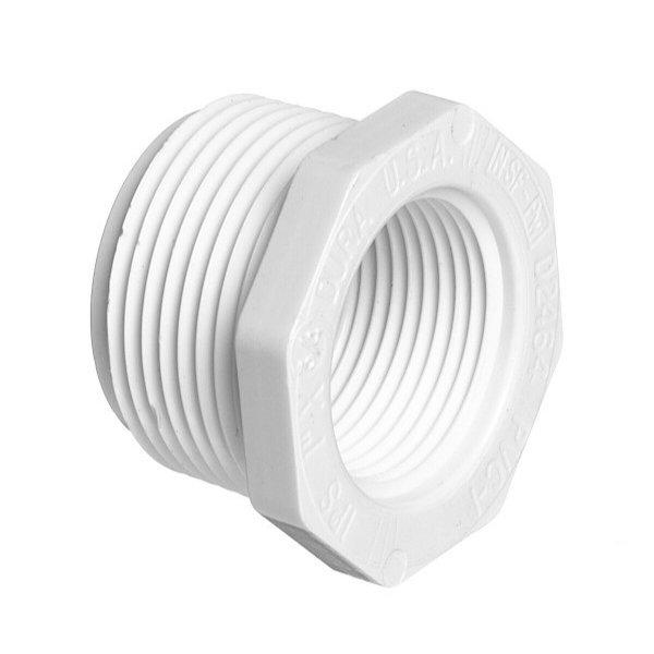 1in MPT x 3/4in FPT PVC Threaded Reducer Bushing