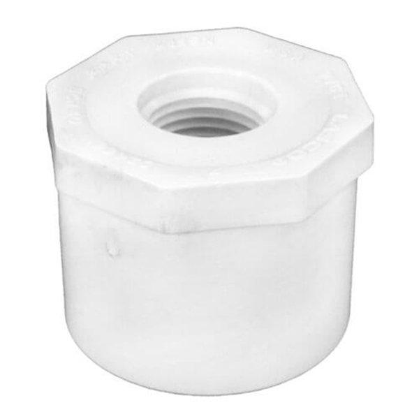 1-1/2in Slip x 1/2in FPT PVC Threaded Reducer Bushing