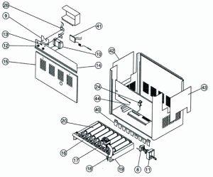 Pentair  Burner Tray Assembly 250 Nat Millivolt