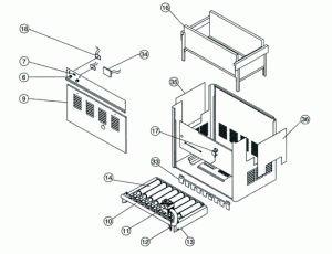 Pentair  Burner Tray Assembly  Model 250