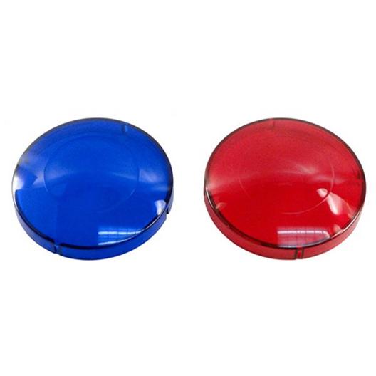 Spa Components  Red and Blue Spa Light Lens Caps