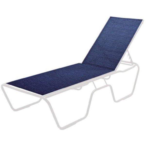 Economy Commercial Grade Sling Fabric & Aluminum Chaise Lounge In The
